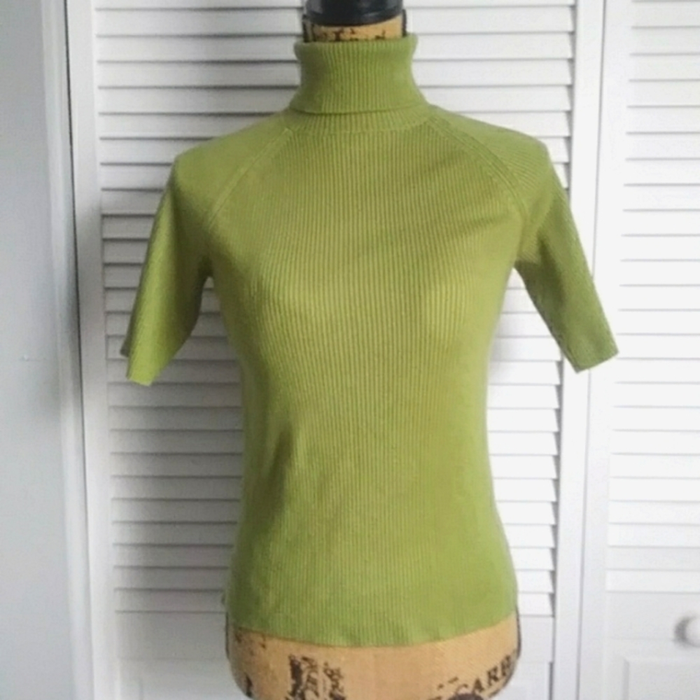 New York & Company Sage Green Turtleneck